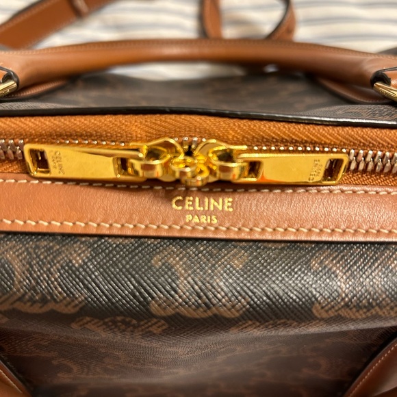 Celine 2019 Boston Bag in Triomphe Canvas - Picture 8 of 14